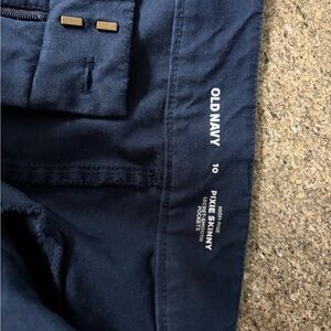 Old Navy Dark Blue pixie skinny pants